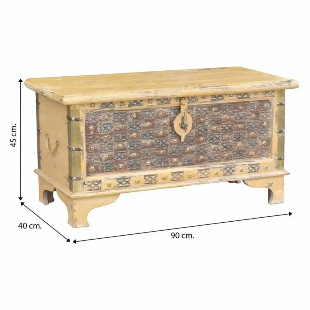 Baule Alexandra House Living Legno di mango 40 x 45 x 90 cm