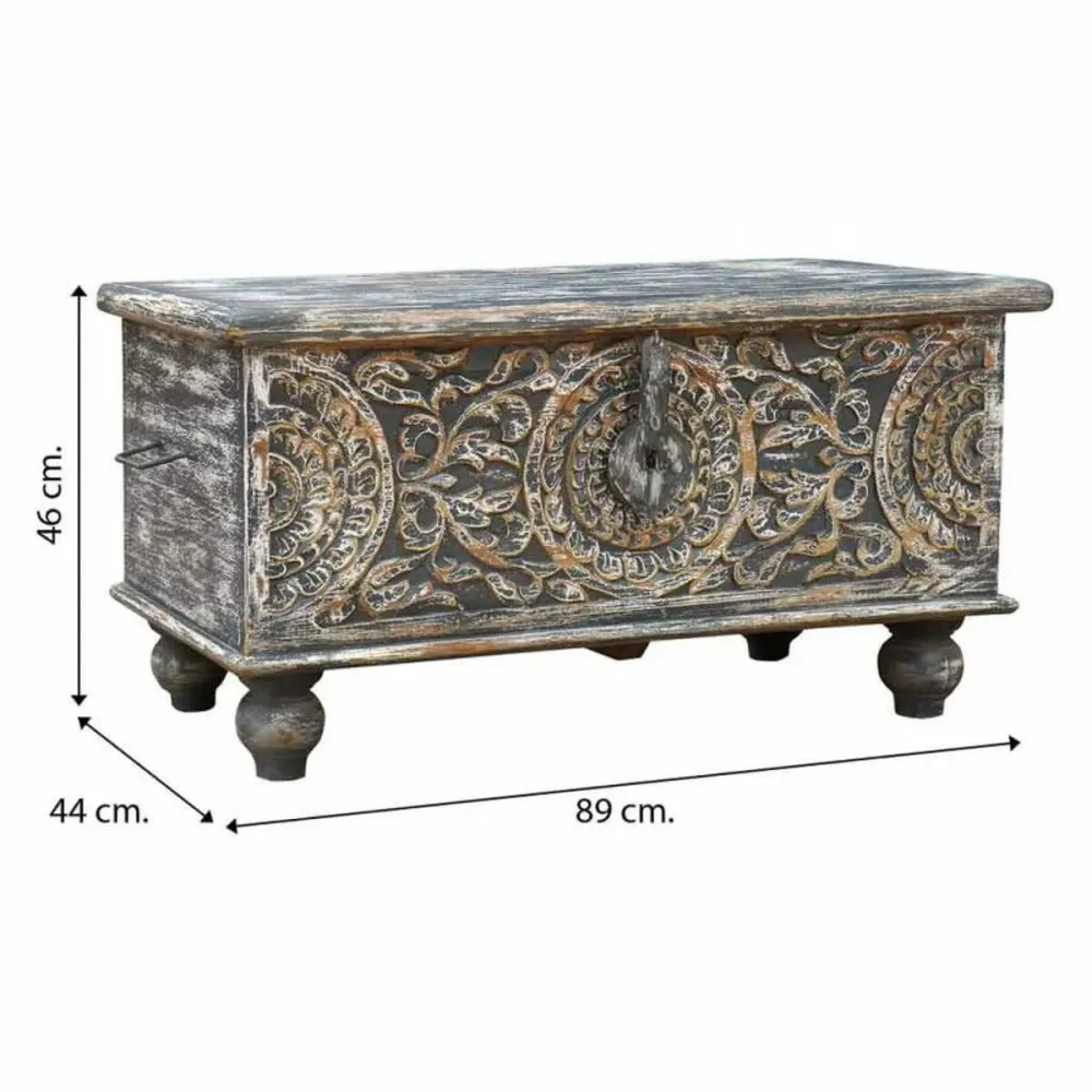 Baule Alexandra House Living Legno di mango 44 x 46 x 89 cm
