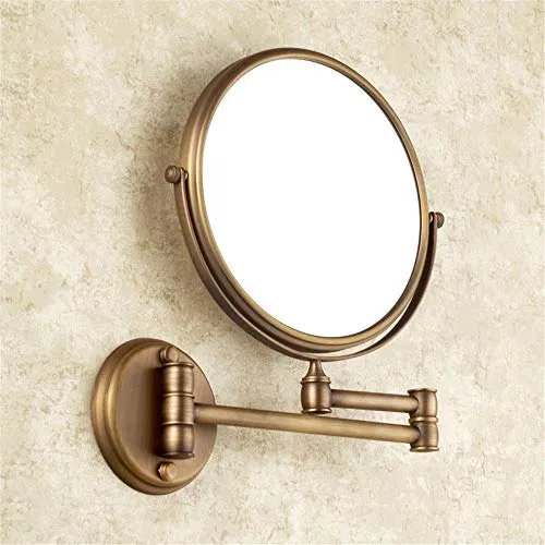 BEI&YANG Specchio per Toeletta da Bagno Specchio da Bagno Pieghevole Specchio Telescopico Parete Bifacciale da Parete con...