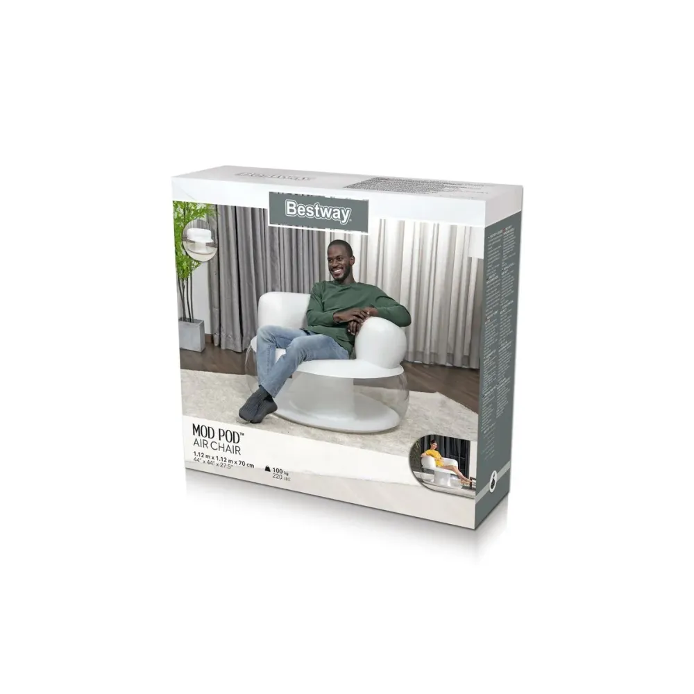Bestway Sedia Gonfiabile Singola Colore Assortito 112x112x70 cm Interno 75138