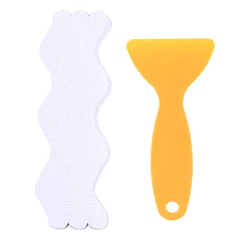 Cabilock 25 Pz Adesivo Vasca da Bagno Antiscivolo Strisce di Sicurezza Strisce Nastro Adesivo Antiscivolo con Raschietto p...