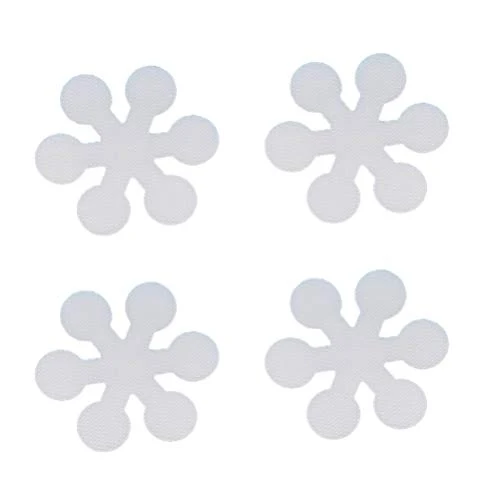 Cabilock 20 Pezzi Strisce Adesive di Sicurezza Antiscivolo con Fiocco di Neve Strisce Adesive per Vasca da Bagno Decalcoma...