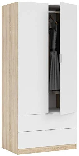 CAPALDO KIT ARMADIO 2A+2C CM.80X52X180H ROVERE/BIANCO