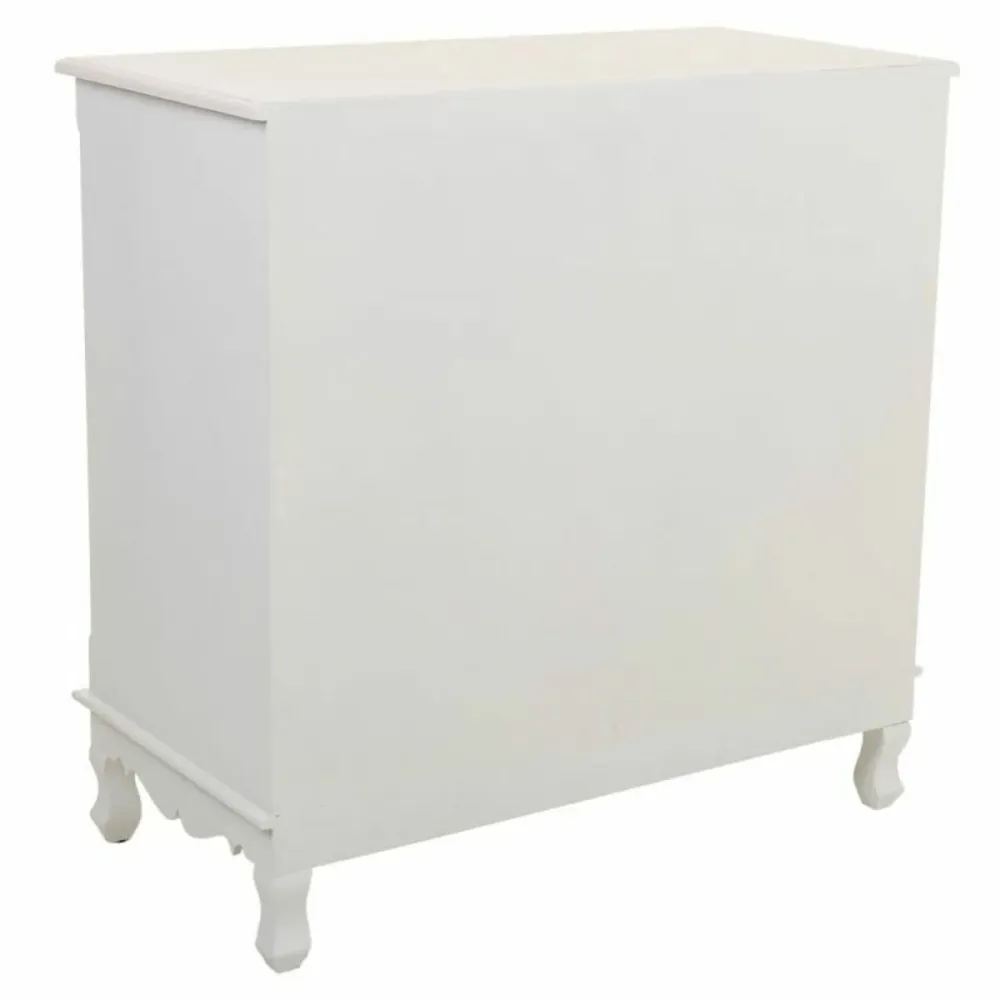 Cassettiera Alexandra House Living Bianco Crema Metallo Legno di pino Legno MDF 40 x 81 x 80 cm