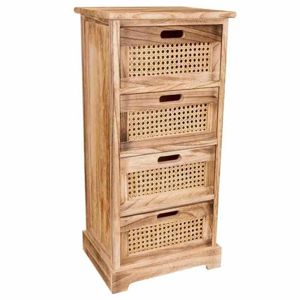 Cassettiera Alexandra House Living Canna Legno di paulownia 29 x 75 x 35 cm