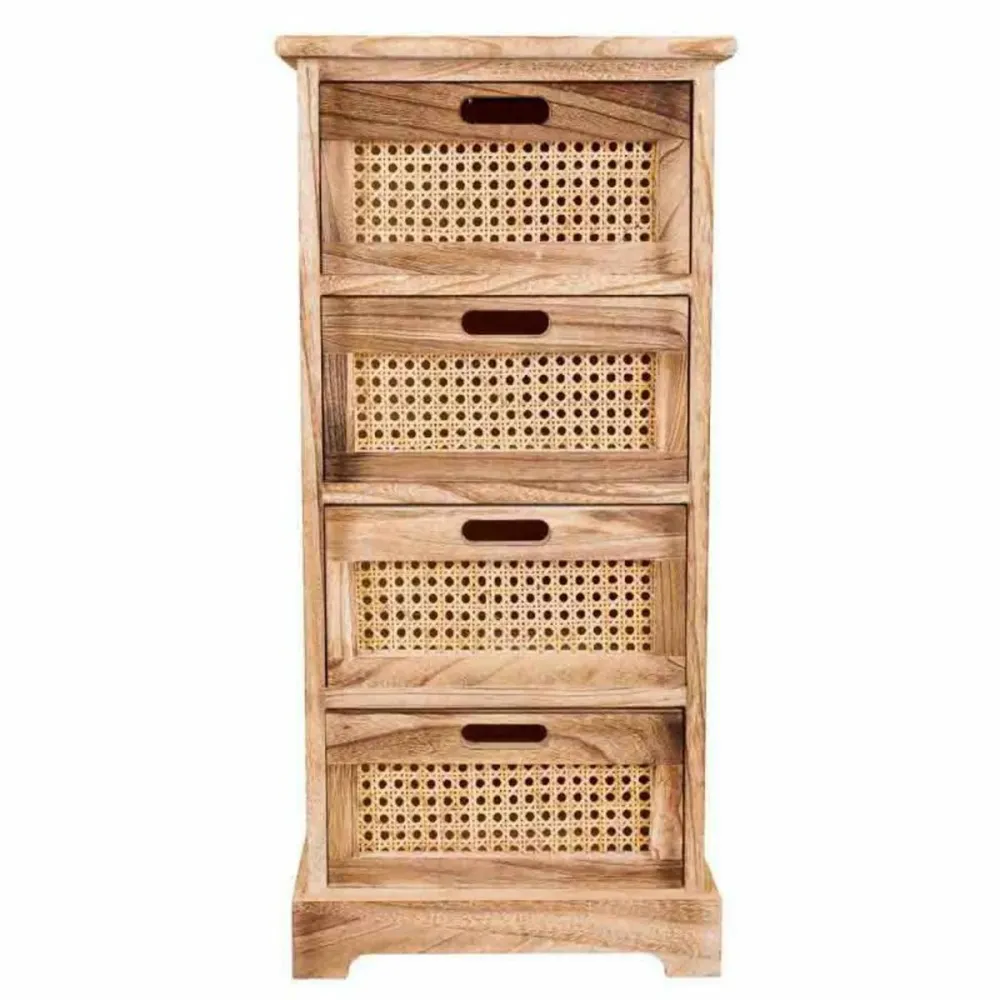 Cassettiera Alexandra House Living Canna Legno di paulownia 29 x 75 x 35 cm