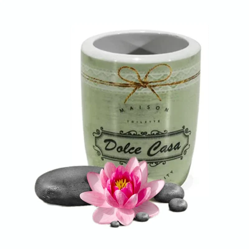 CG94 Set Bagno 3 Pezzi Ceramica Verde