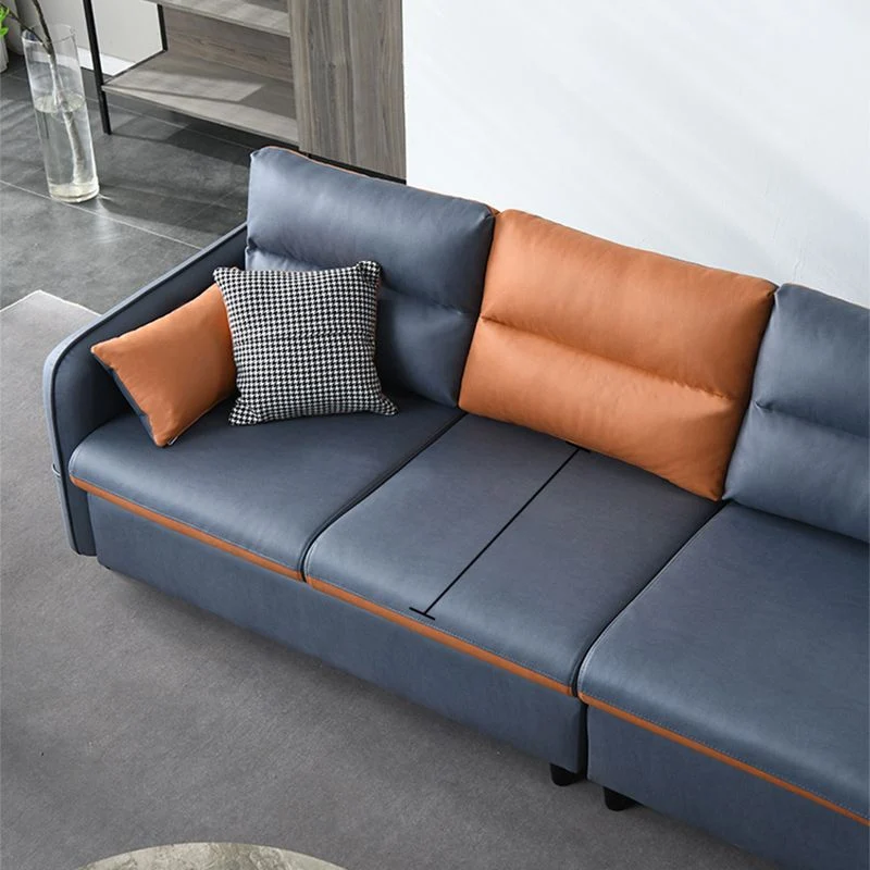 102,36" L x 62,99" L x 29,53" Moderno divano 4 posti con schienale e bracciolo sezionale Clearhalo