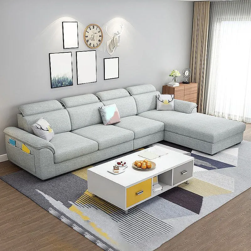 108,7"L √ó 70,9"L √ó 33,5"H Divano componibile con rivestimento fodera con bracciolo superiore e chaise longue Clearhalo