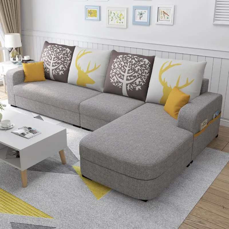 110,24" P x 62,99" L x 33,86" Cuscini rimovibili casual componibili, bracciolo quadrato Clearhalo
