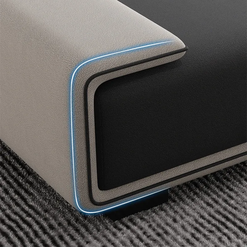 149,6" Lx70,8" Lx30,3" H Cuscino componibile ecopelle con schienale componibile per soggiorno Clearhalo