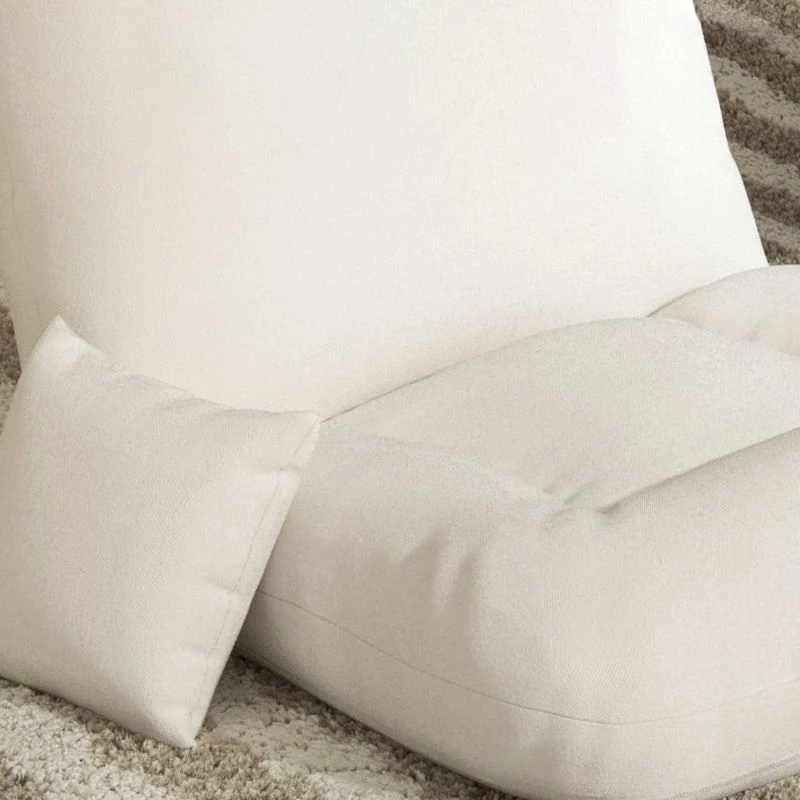 18,50" L x 19,68" L x 24,40" H Poltrona con accenti lino Poltrona lounge senza braccioli resistente allo sbiadimento Clear...
