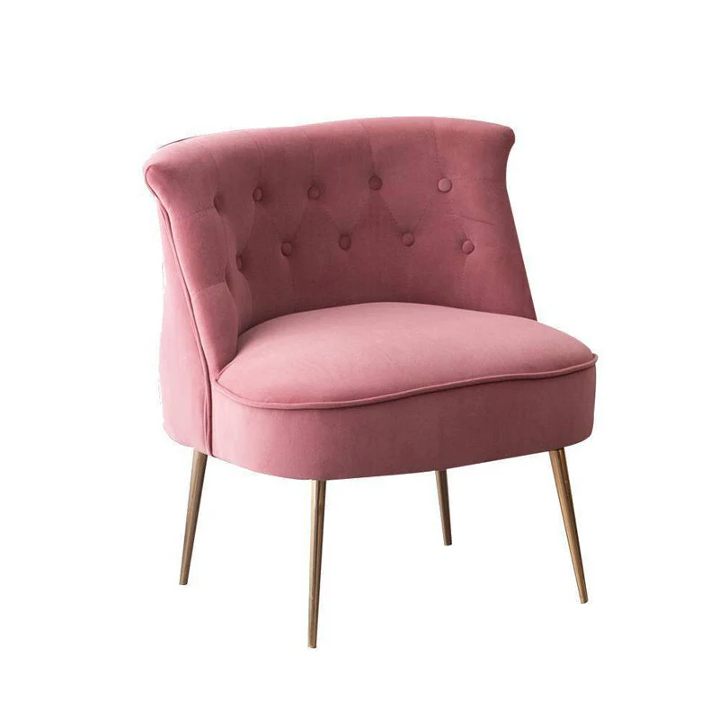 22,83" L x 23,62" L x 27,55" H Sedia moderna con accento per divano senza braccioli per soggiorno Clearhalo
