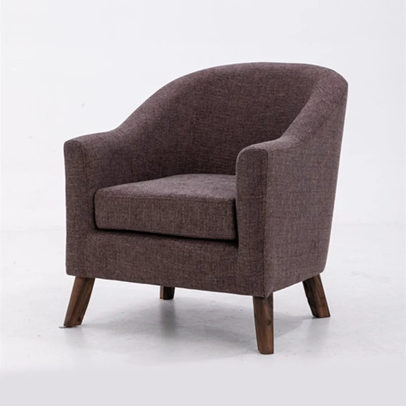 26,77" L x 27,55" L x 32,67" H Sedia botte lino Sedia botte con braccioli inclinati Clearhalo