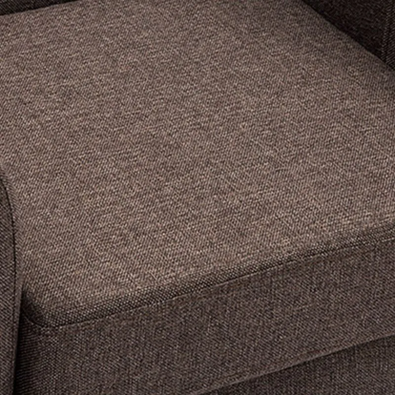 26,77" L x 27,55" L x 32,67" H Sedia botte lino Sedia botte con braccioli inclinati Clearhalo