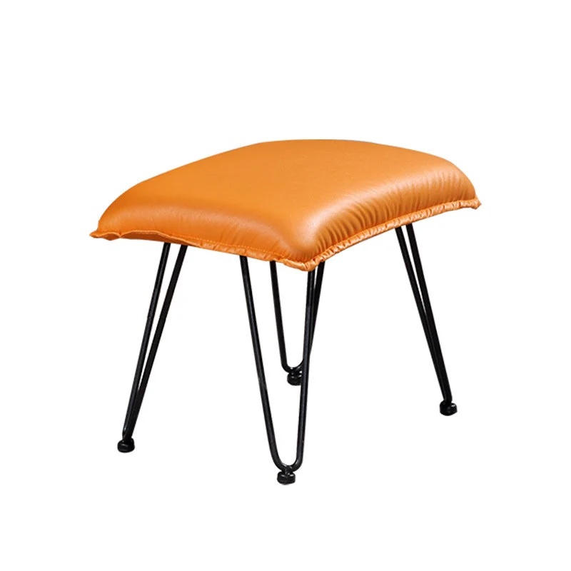 26,77" L x 37,40" L x 32,28" Poltrona lounge senza braccioli imbottita con ottomano Clearhalo