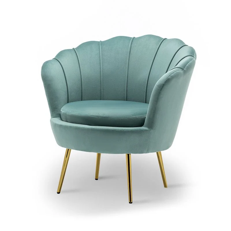 28,74" L x 28,74" W Sedia con accento botte velluto/cuoio rigenerato Sedia con schienale cucito Clearhalo