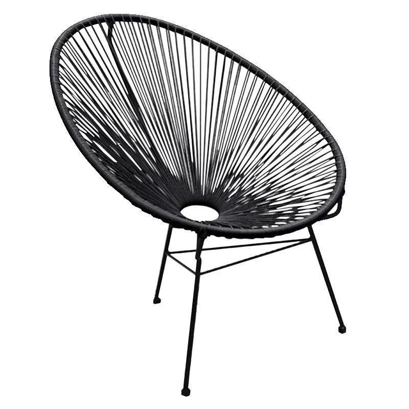 31,49" L x 37,40" L x 37,40" Sedia Papasan Chair senza braccioli per soggiorno Clearhalo