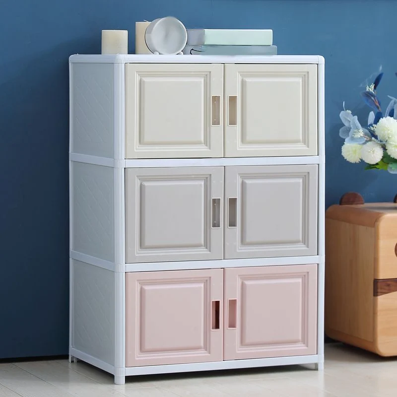 Armadi moderni plastica, credenza, buffet, buffet multicolore, soggiorno Clearhalo