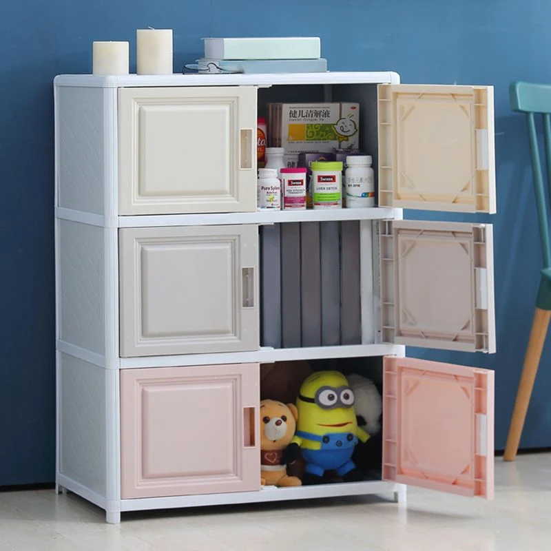 Armadi moderni plastica, credenza, buffet, buffet multicolore, soggiorno Clearhalo