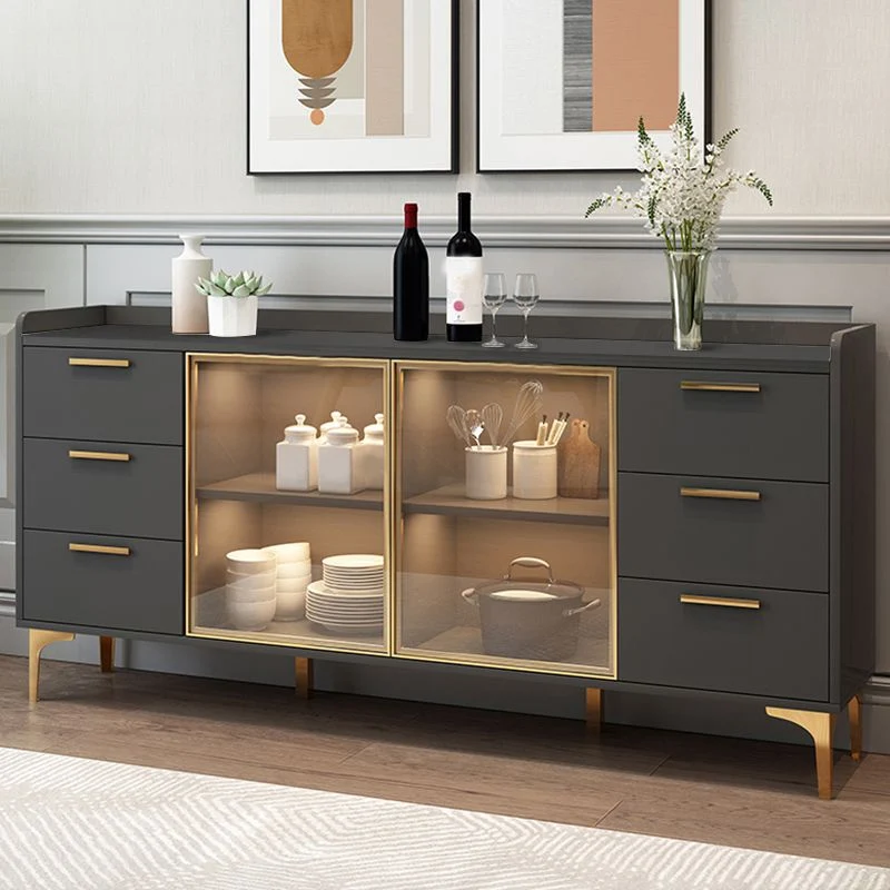 Armadi portaoggetti Credenza buffet moderna legno ingegnerizzato Clearhalo