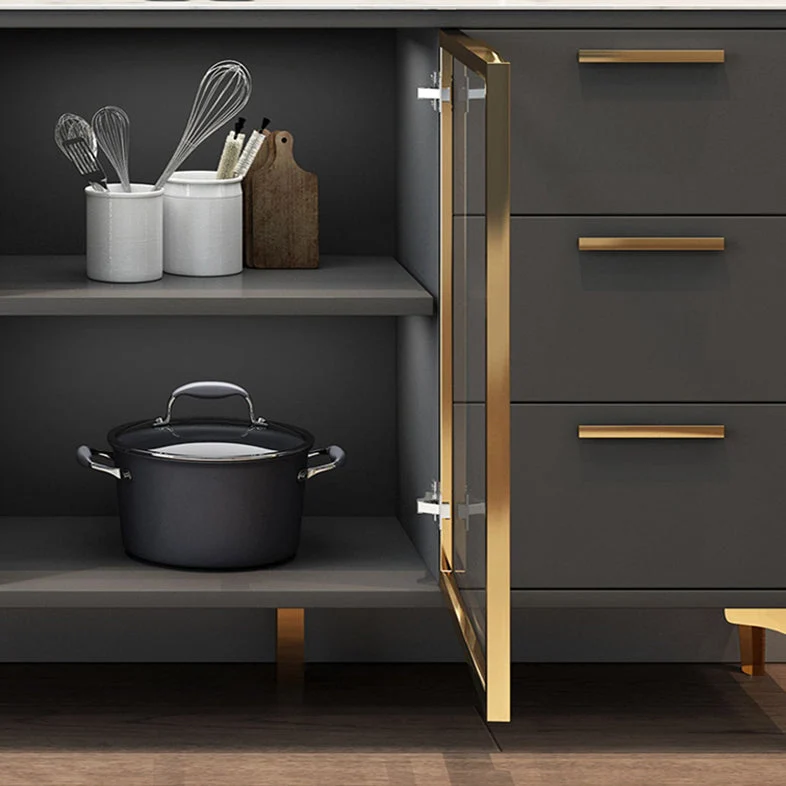 Armadi portaoggetti Credenza buffet moderna legno ingegnerizzato Clearhalo