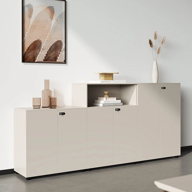 Armadietto classificatore stile nordico Armadietto classificatore con struttura legno Clearhalo