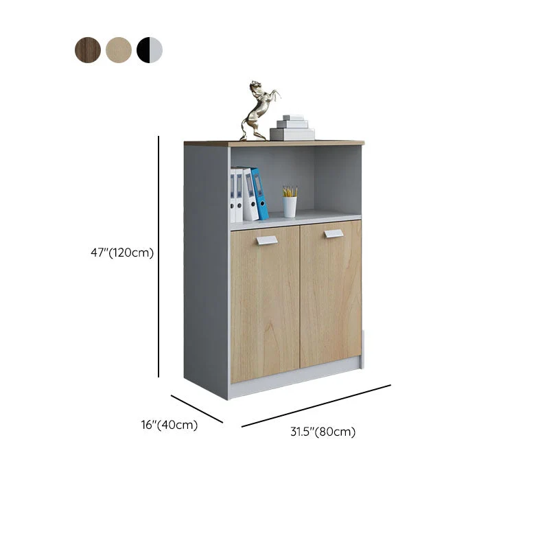 Armadietto classificatore verticale moderno della metà del secolo Armadietto classificatore legno per l'home office Clearhalo