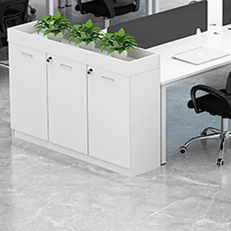 Armadietto moderno laterale con struttura legno, armadietto portadocumenti con chiusura chiave Clearhalo