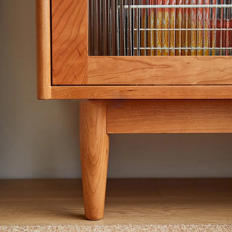Armadio da pranzo moderno con porta vetro da 69"H per cucina Clearhalo