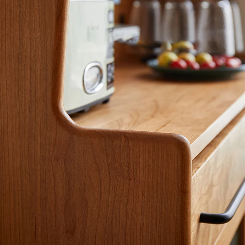 Armadio da pranzo moderno con porta vetro da 69"H per cucina Clearhalo