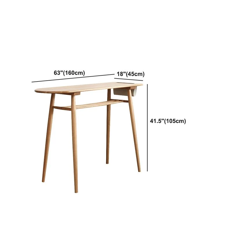 Bancone bar con piano legno massello Bancone bar contemporaneo con 4 gambe Clearhalo