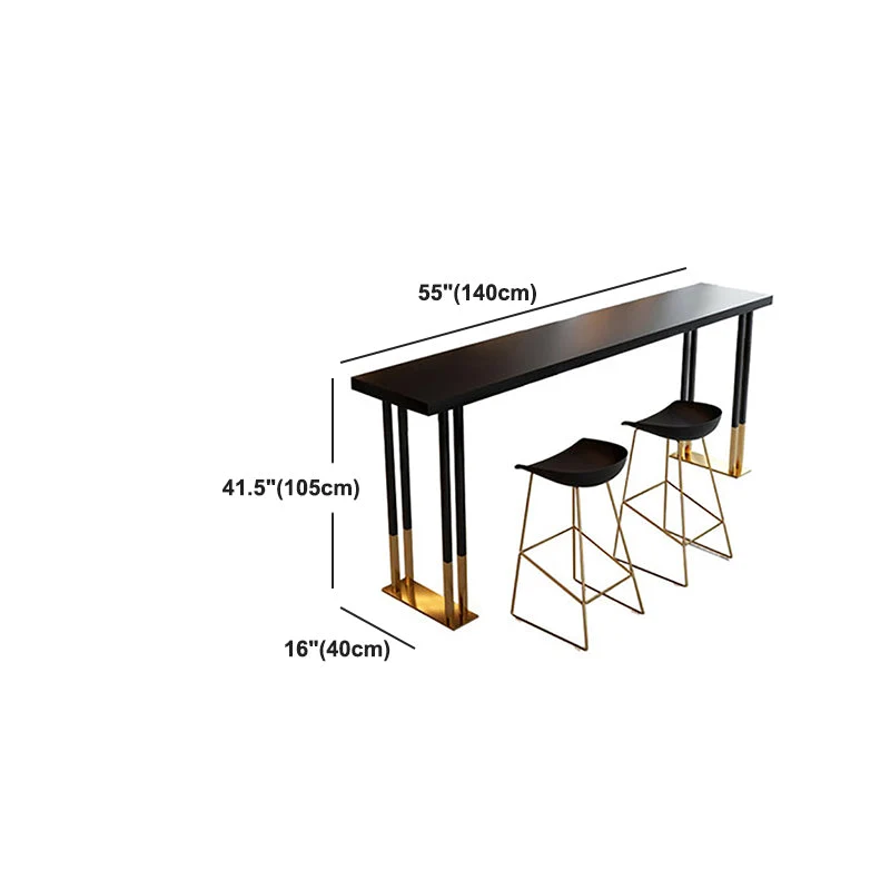 Bancone bar legno massello Bancone bar rettangolare tradizionale di lusso con base slitta Clearhalo
