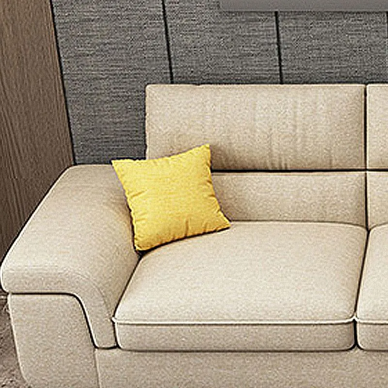Bracciolo moderno con cuscino lino componibile con cuscini rimovibili per soggiorno Clearhalo