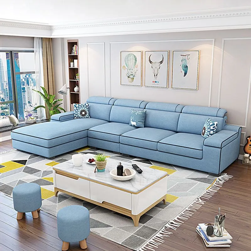 Bracciolo scandinavo con poggiatesta componibile con contenitore per soggiorno Clearhalo