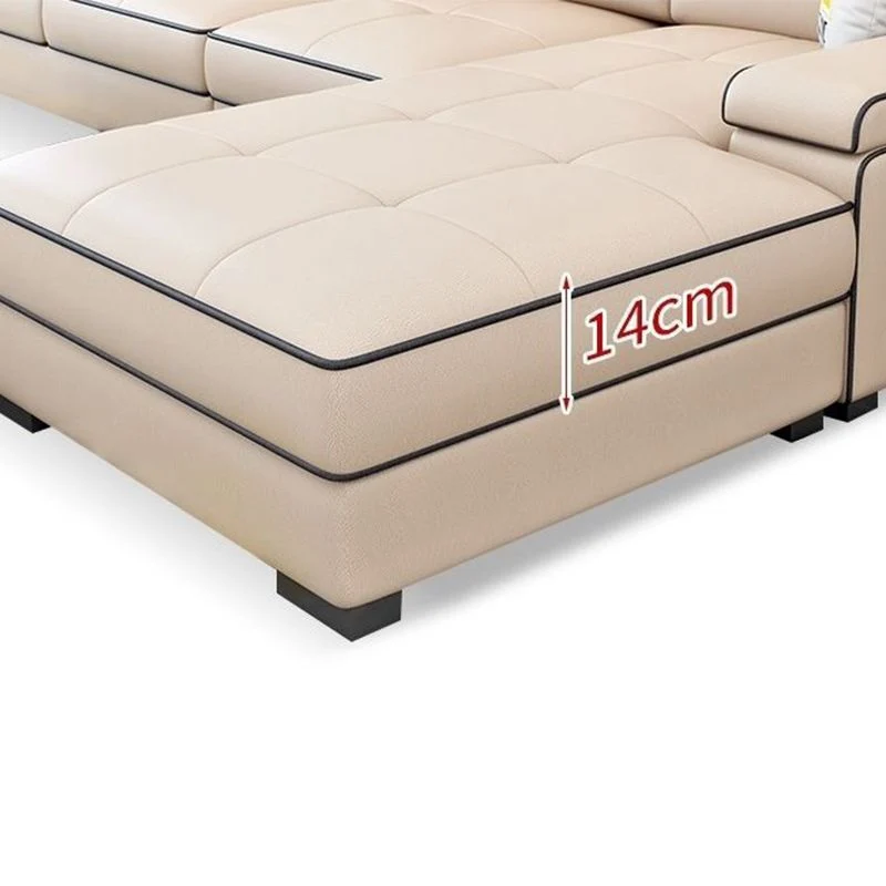Bracciolo scandinavo con poggiatesta componibile con contenitore per soggiorno Clearhalo