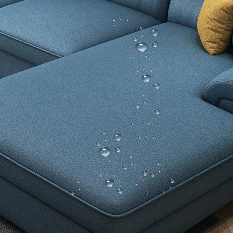 Bracciolo superiore con cuscino con schienale alto forma di L componibile con fodera per soggiorno Clearhalo