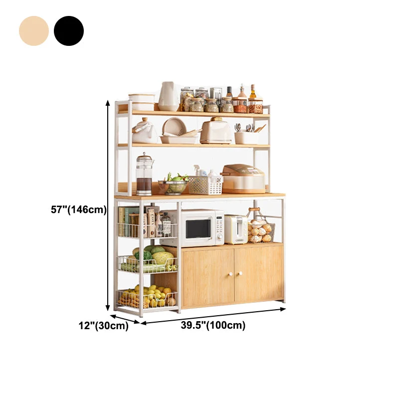 Buffet moderno legno ingegnerizzato/console per buffet con contenitore aperto per cucina Clearhalo