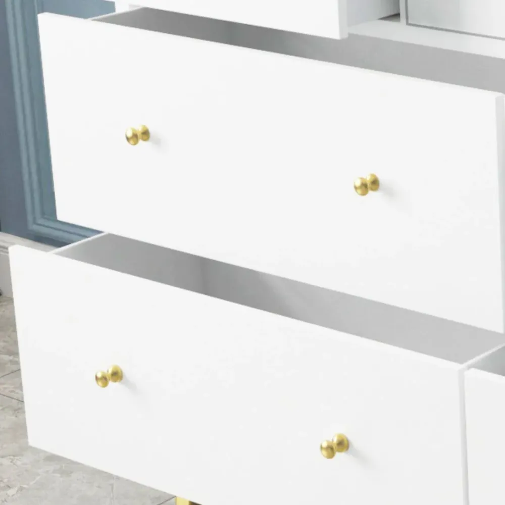 Buffet/consolle legno massello di pino con cassetti Buffet moderno per soggiorno Clearhalo
