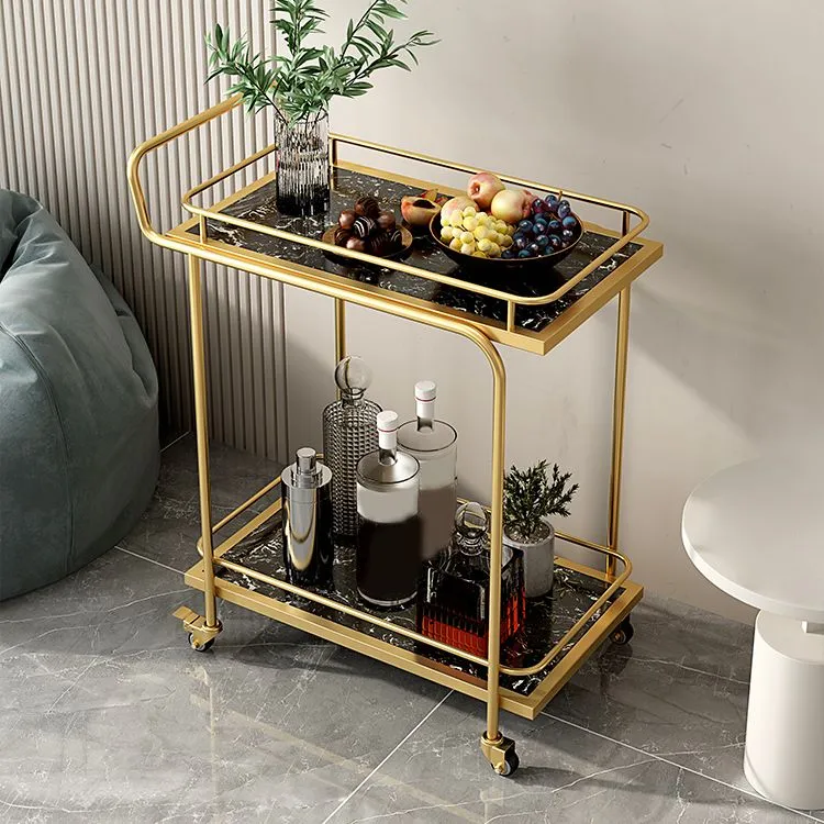 Carrello da cucina rettangolare stile moderno con contenitore aperto, tavolo da pranzo rettangolare Clearhalo