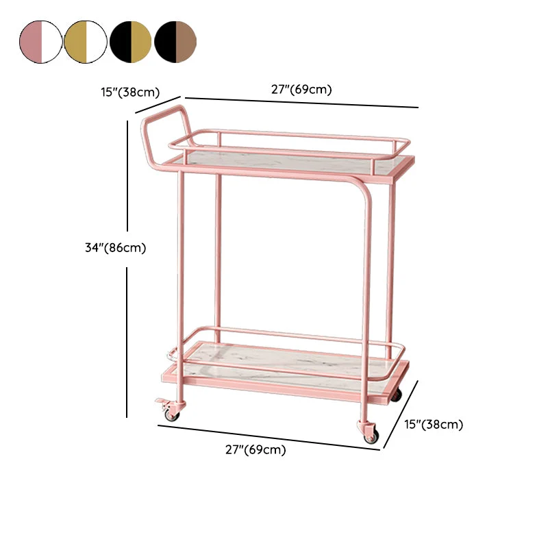 Carrello da cucina rettangolare stile moderno con contenitore aperto, tavolo da pranzo rettangolare Clearhalo
