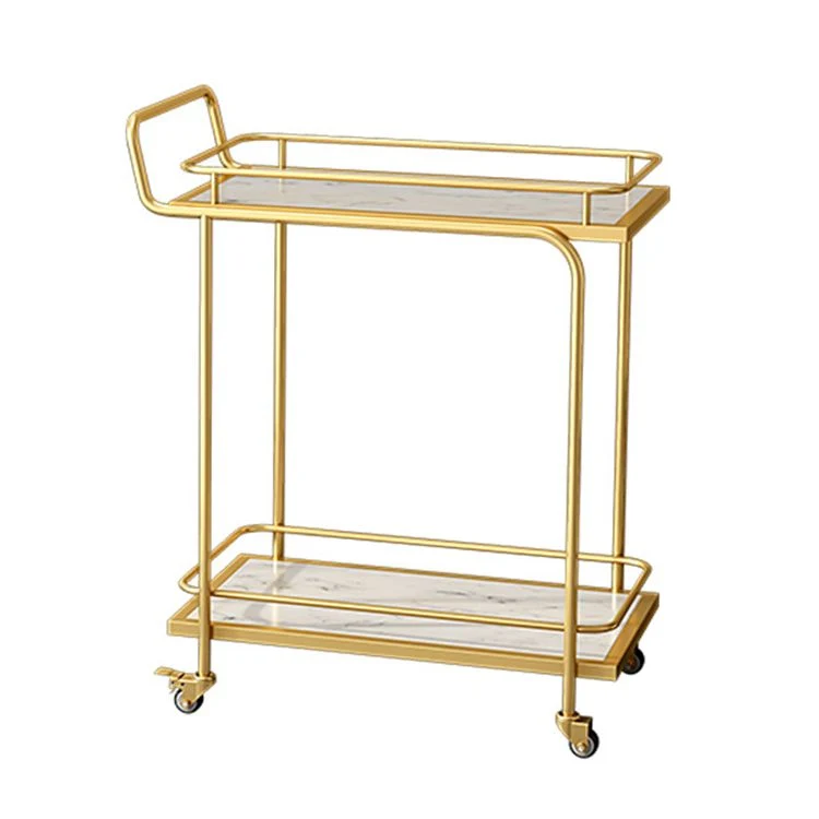 Carrello da cucina rettangolare stile moderno con contenitore aperto, tavolo da pranzo rettangolare Clearhalo