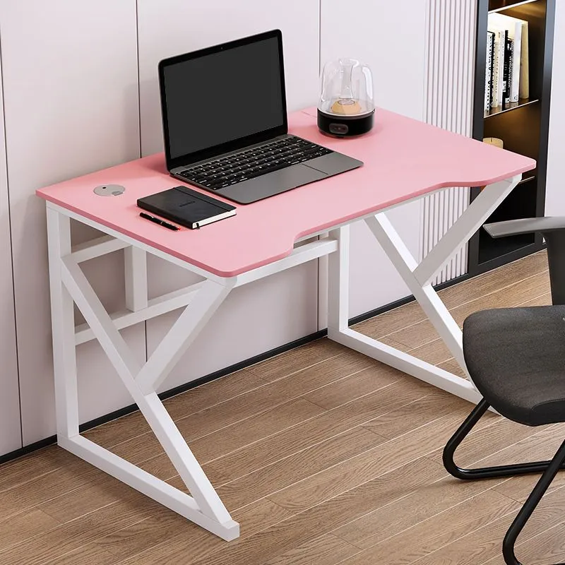Cavalletto da scrivania per computer con gestione dei cavi legno artificiale e acciaio Clearhalo