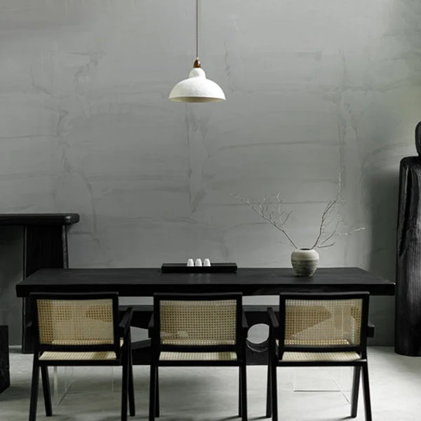 Collezione moderna per sala da pranzo legno massello di pino rettangolare con tavolo doppio piedistallo acrilico Clearhalo
