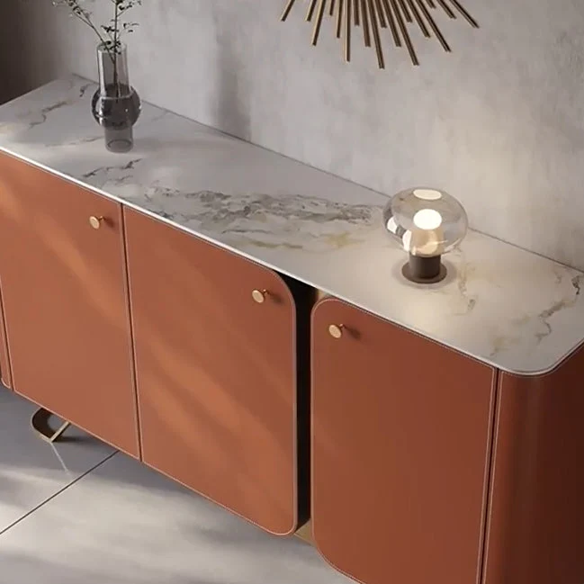 Credenza buffet 3 ante stile contemporaneo per sala da pranzo Clearhalo