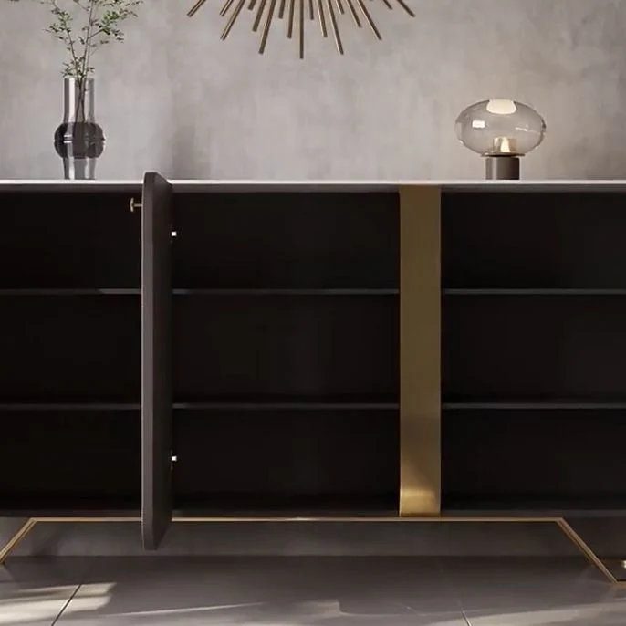 Credenza buffet 3 ante stile contemporaneo per sala da pranzo Clearhalo