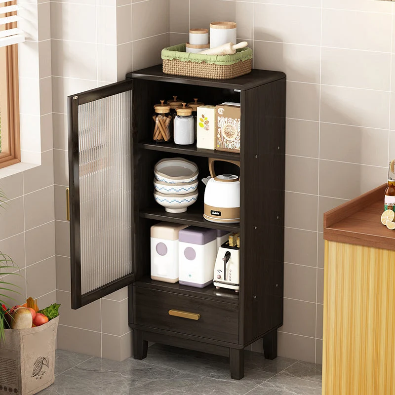 Credenza buffet bambù regolabile stile Glam con 1 cassetto Clearhalo