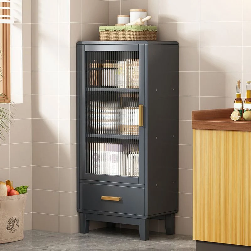 Credenza buffet bambù regolabile stile Glam con 1 cassetto Clearhalo