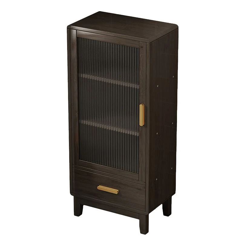 Credenza buffet bambù regolabile stile Glam con 1 cassetto Clearhalo