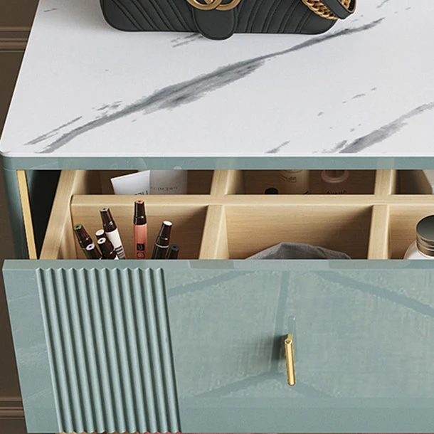 Credenza buffet pietra stile moderno da 15,7 "D per sala da pranzo con cassetto Clearhalo